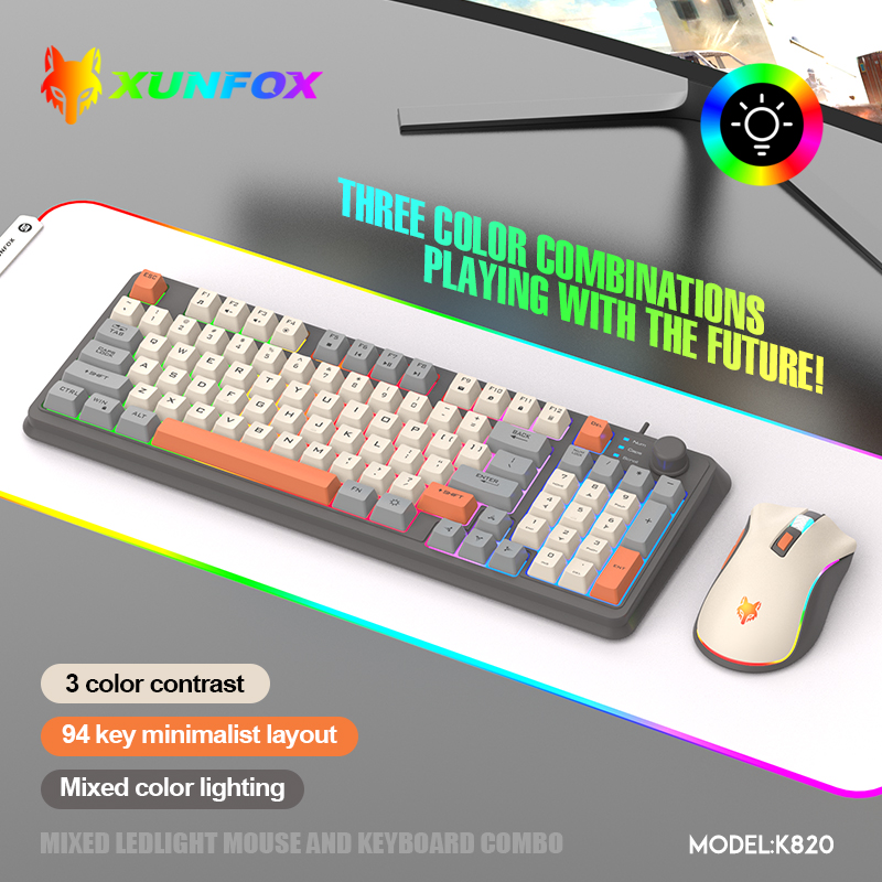 K820 USB Wired Game Keyboard M - Gaming Keyboard Mouse Combo บทวิจารณ์และราคา