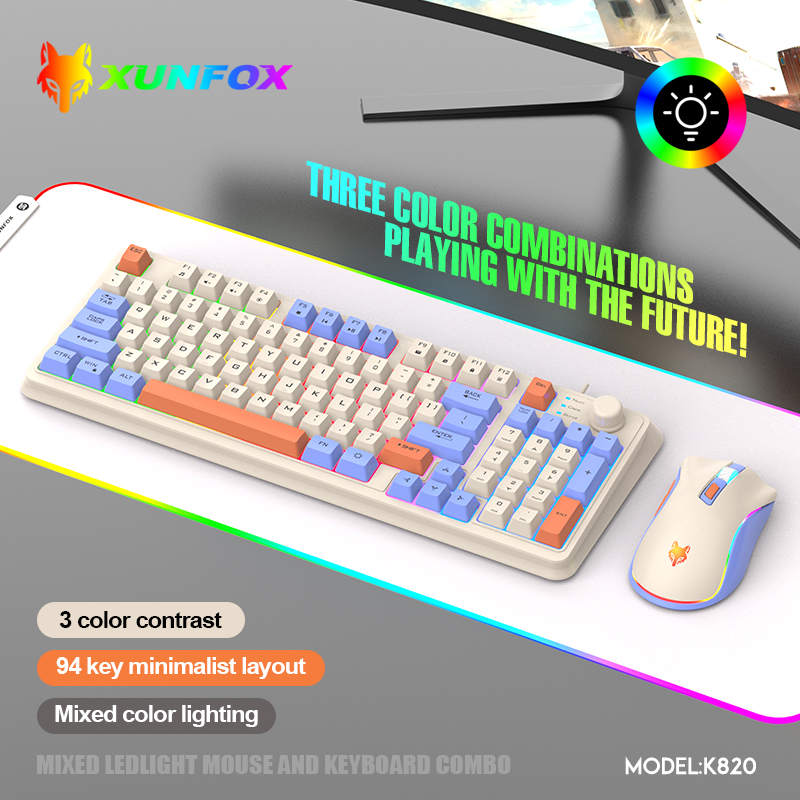 K820 USB Wired Game Keyboard M - Gaming Keyboard Mouse Combo บทวิจารณ์และราคา