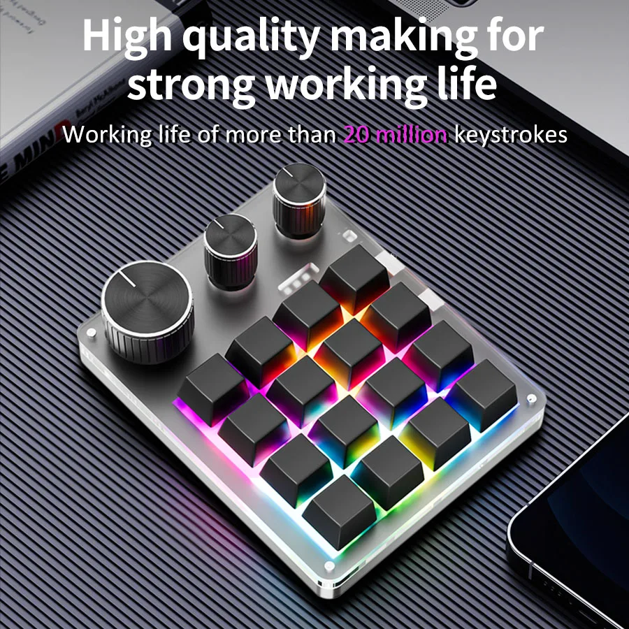 2.4G Customize Bluetooth 3 Mod - Gaming Keyboard 1 Hand บทวิจารณ์และราคา