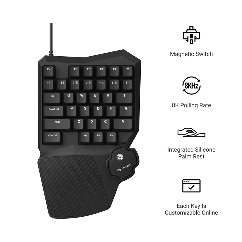Keychron C0 HE 8K wired One Ha - Gaming Keyboard 1 Hand บทวิจารณ์และราคา