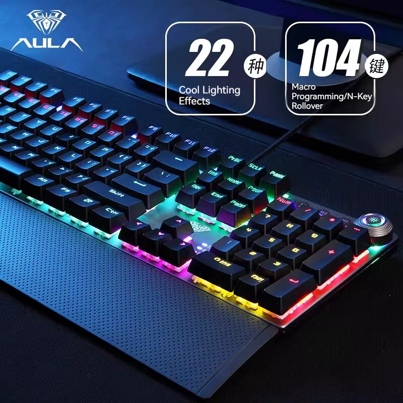 AULA F2088 Mechanical Keyboard - Gaming Keyboard Blue Switches บทวิจารณ์และราคา