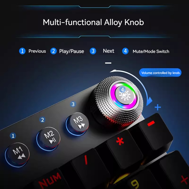 AULA F2088 Mechanical Keyboard - Gaming Keyboard Blue Switches บทวิจารณ์และราคา