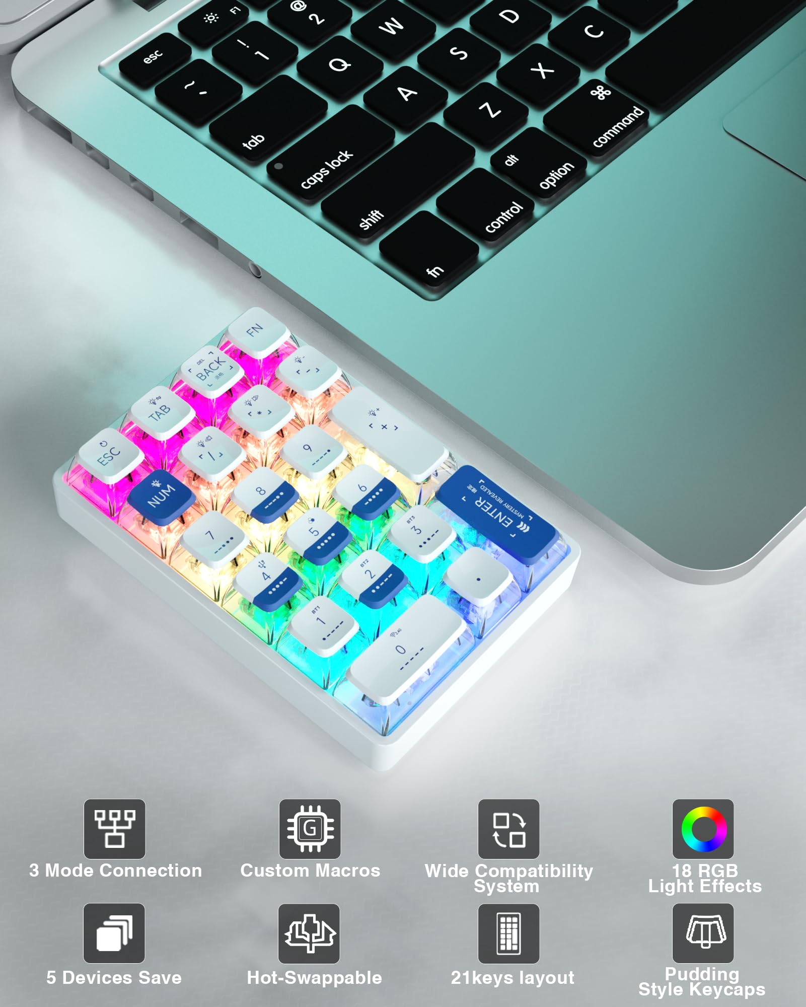 LEOBOG K21 Numpad Keyboard Wir - Gaming Keyboard Mechanical บทวิจารณ์และราคา