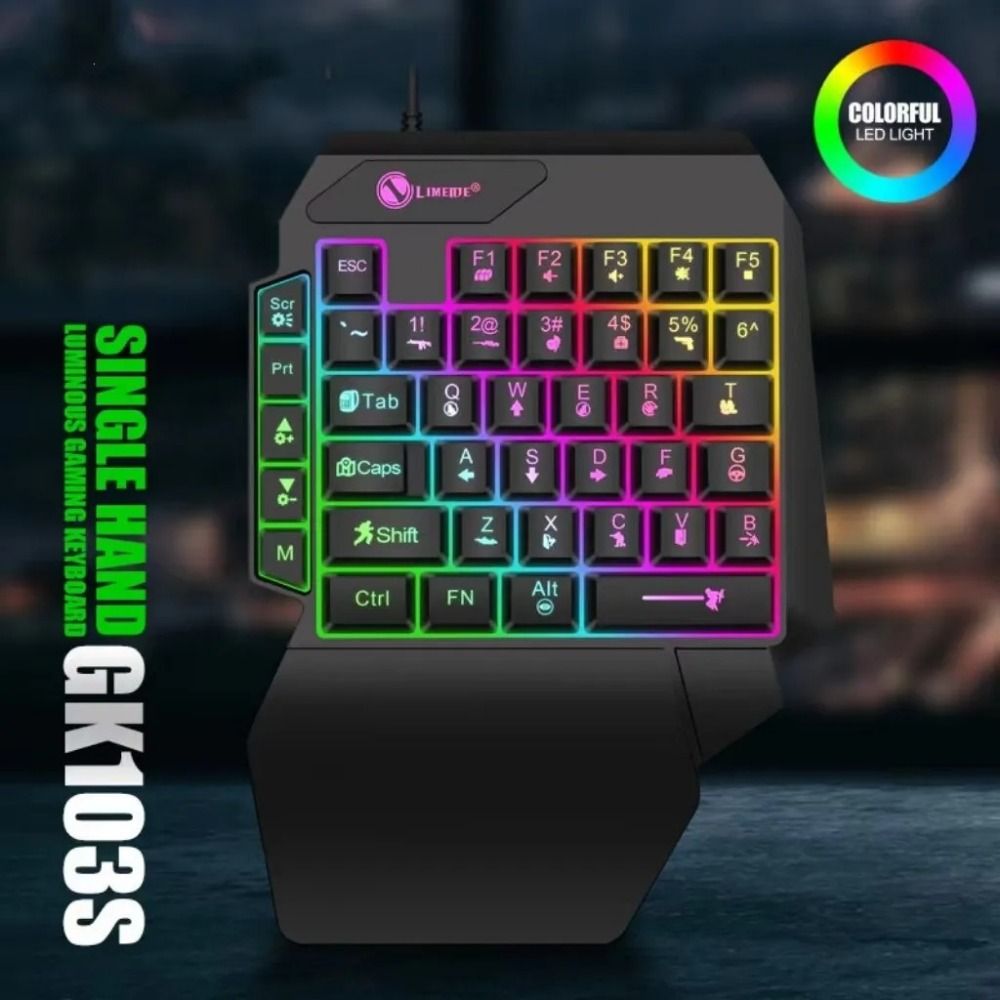 Colorful Mini One Handedly Key - Gaming Keyboard Mini Mechanical บทวิจารณ์และราคา