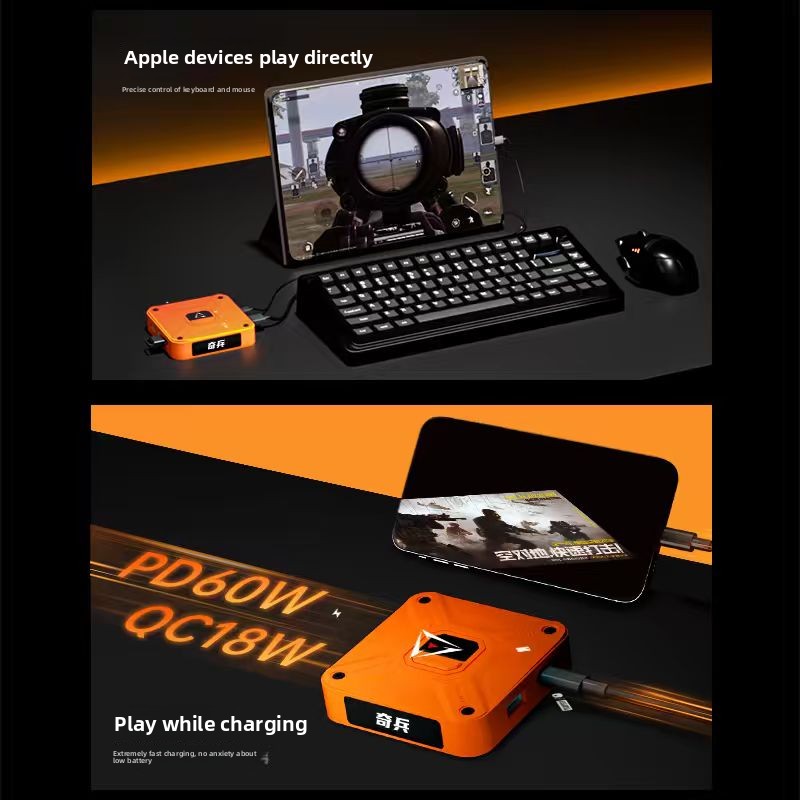 Aimzenix AX360M QiBing iOS Key - Gaming Keyboard And Mouse Converter For Mobile บทวิจารณ์และราคา