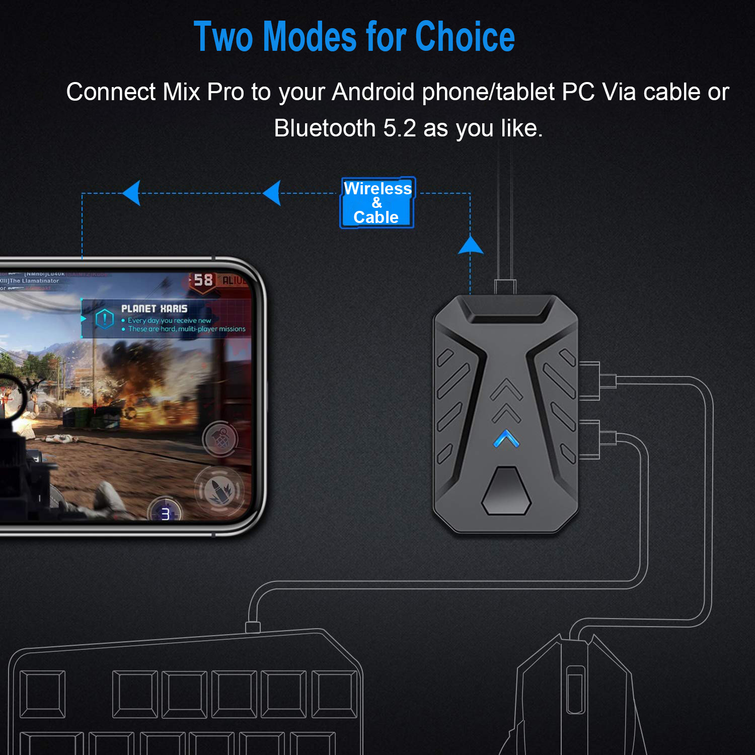 Mobile Games Converter Gaming  - Gaming Keyboard And Mouse Converter For Mobile บทวิจารณ์และราคา