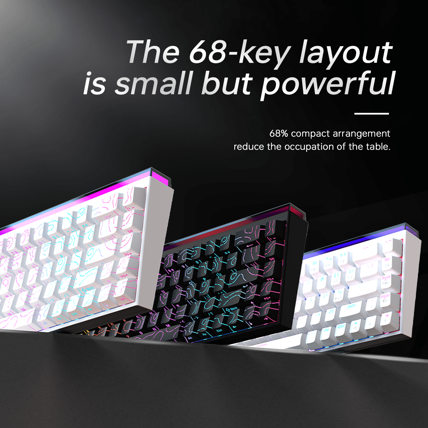 New Ajazz Nacodex Nk68 Mechani - Gaming Keyboard Blue Switches บทวิจารณ์และราคา