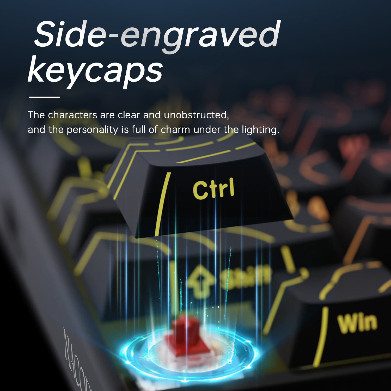 New Ajazz Nacodex Nk68 Mechani - Gaming Keyboard Blue Switches บทวิจารณ์และราคา