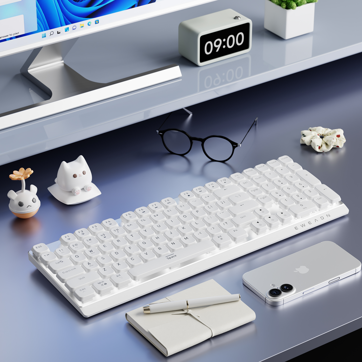 EWEADN Wireless Low-Profile Me - Gaming Keyboard Mechanical บทวิจารณ์และราคา