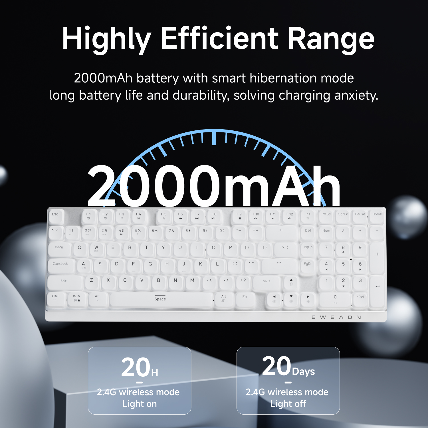 EWEADN Wireless Low-Profile Me - Gaming Keyboard Mechanical บทวิจารณ์และราคา