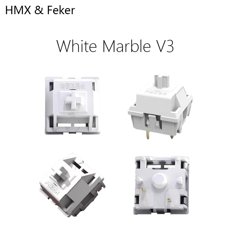 HMX Feker White Marble V3 Hot  - Gaming Keyboard Mini Mechanical บทวิจารณ์และราคา