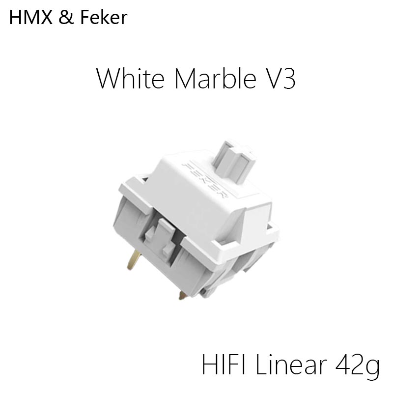 HMX Feker White Marble V3 Hot  - Gaming Keyboard Mini Mechanical บทวิจารณ์และราคา