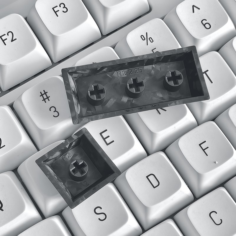 Black Carbon Fiber Keycaps 1pc - Keyboard Gaming Black บทวิจารณ์และราคา