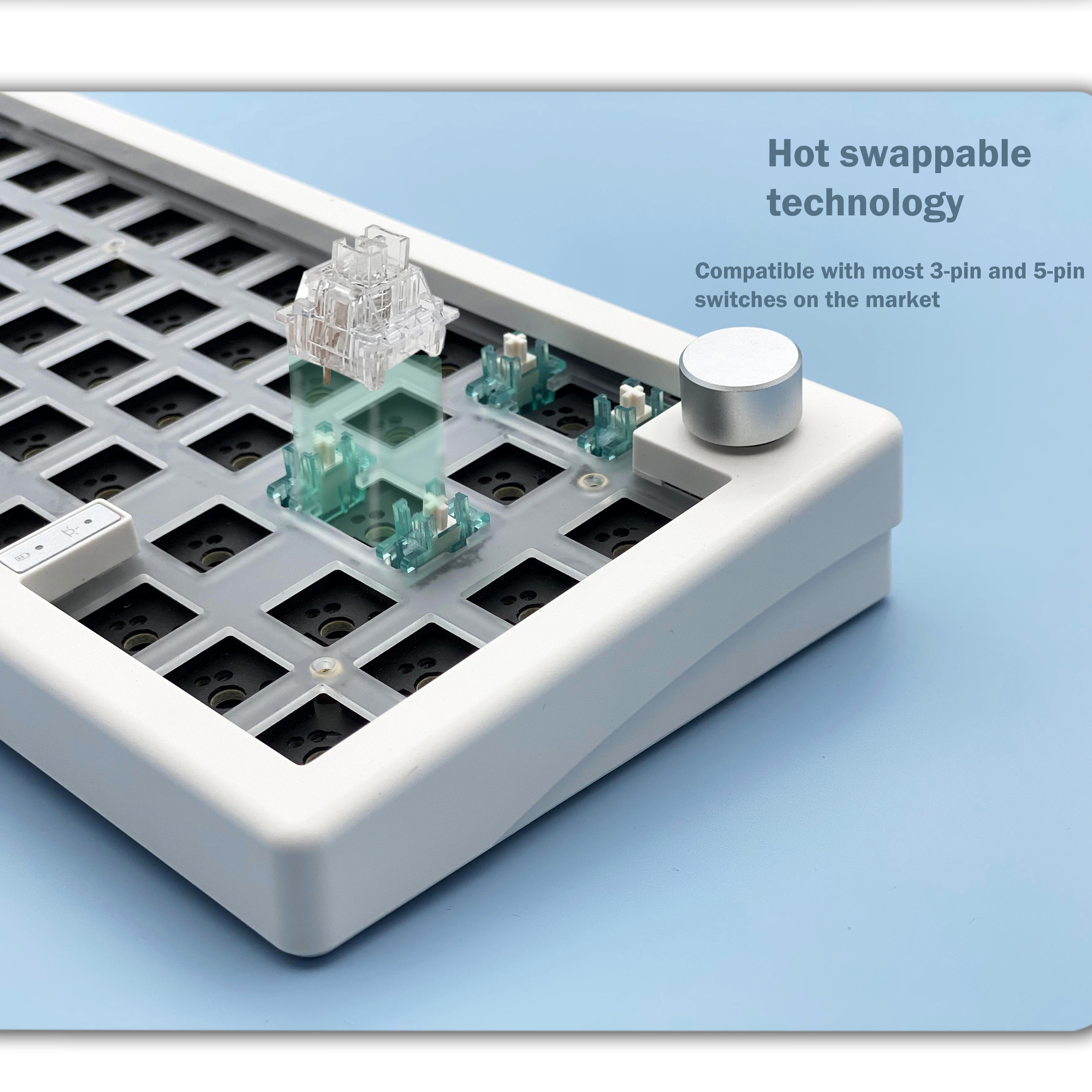 GMK67 65% Gasket Bluetooth 2.4 - Gaming Keyboard Blue Switches บทวิจารณ์และราคา