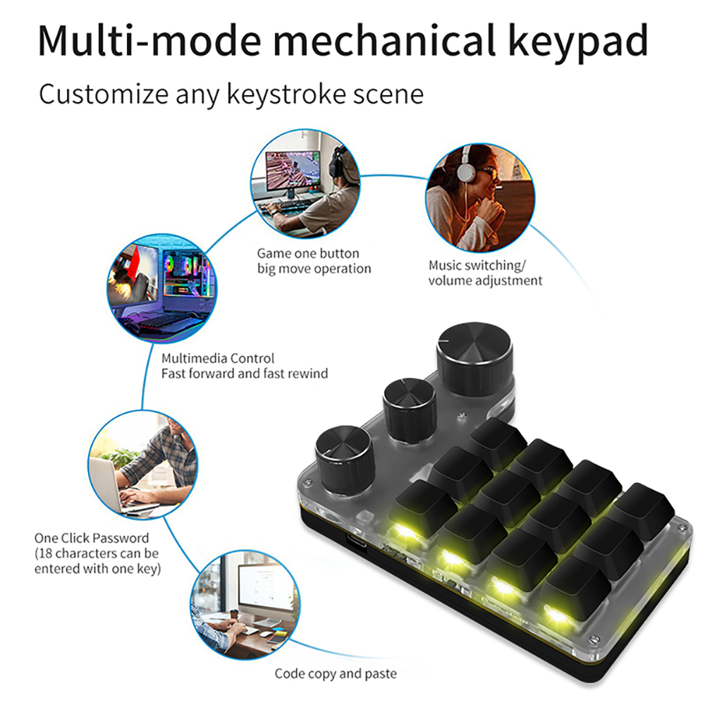 Bluetooth Programming Macro Cu - Gaming Keyboard Mini Mechanical บทวิจารณ์และราคา