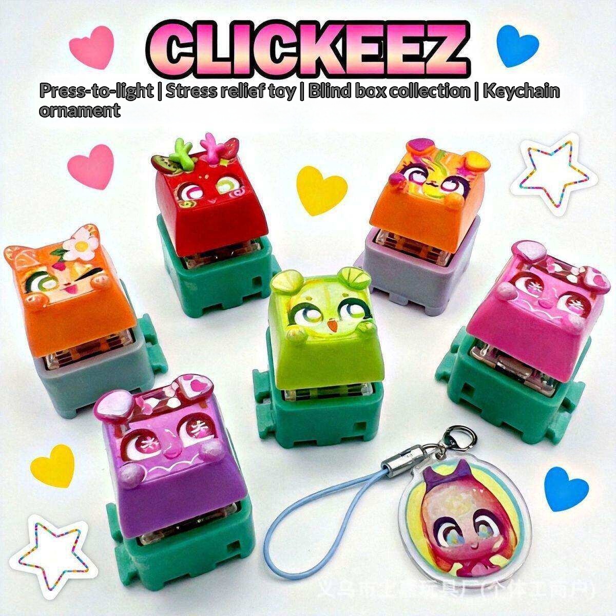 Clickeez Fidget Keycap Keychai - Gaming Keyboard Mechanical บทวิจารณ์และราคา