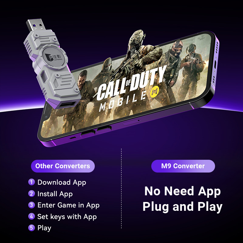 Mobile Games Converter Kit Mob - Gaming Keyboard And Mouse Converter For Mobile บทวิจารณ์และราคา