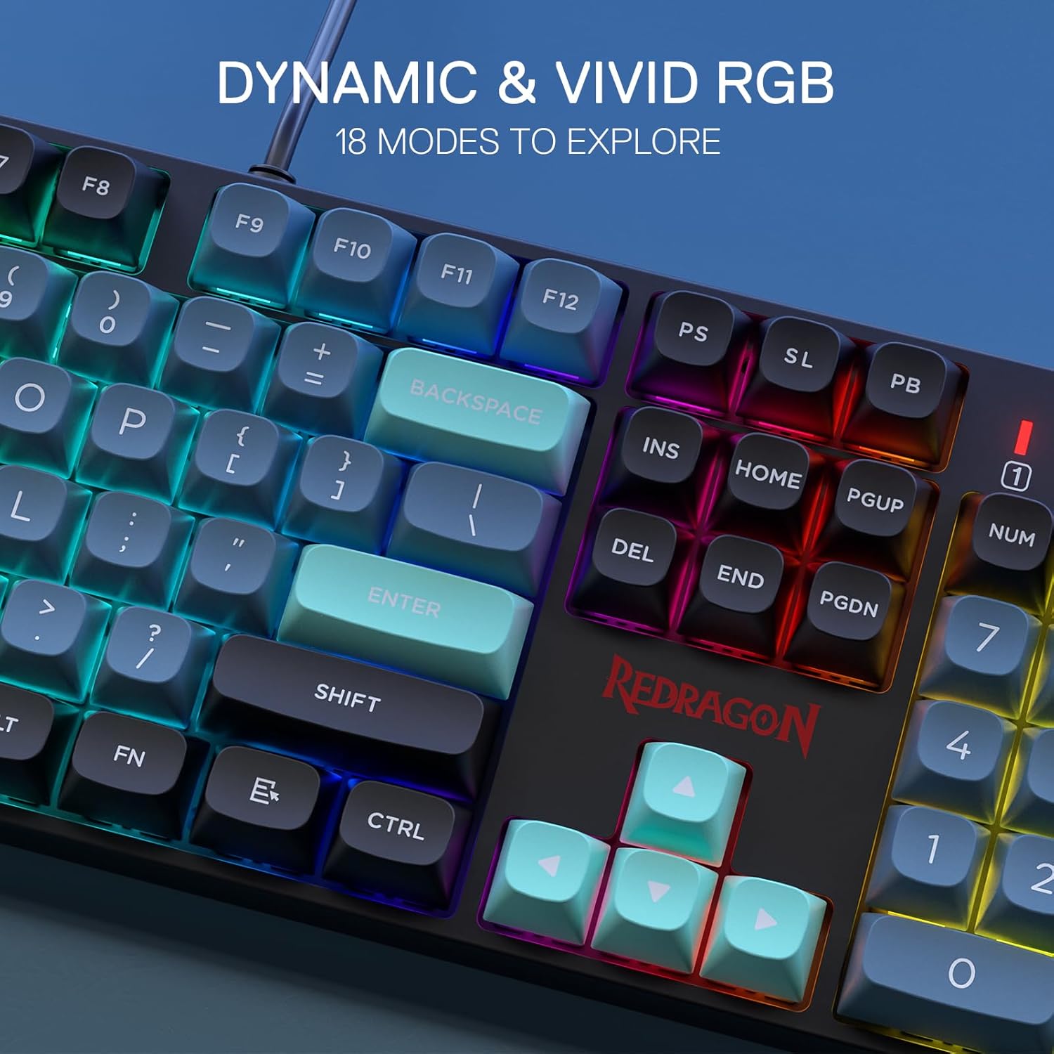 Redragon K582 SE Wired RGB 104 - Gaming Keyboard Blue Switches บทวิจารณ์และราคา