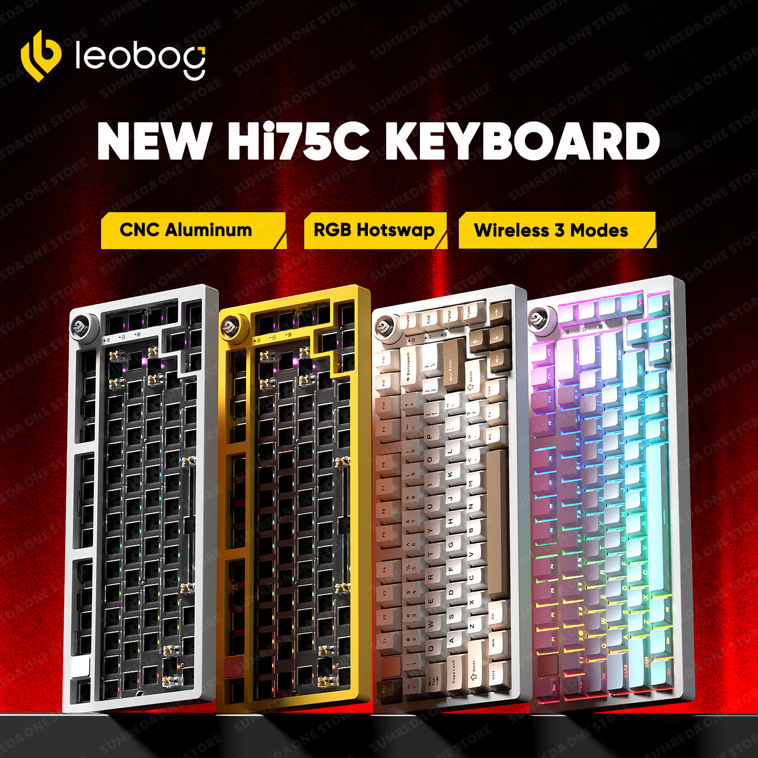 Leobog Hi75C Hi75 Hi75C Pro Al - Gaming Keyboard Blue Switches บทวิจารณ์และราคา