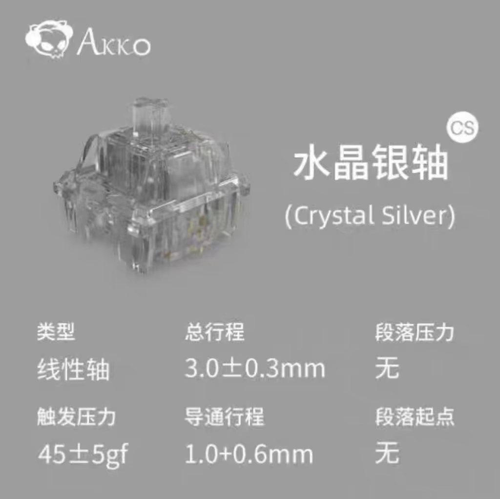 Akko Crystal V3 Switch Wine Re - Gaming Keyboard Blue Switches บทวิจารณ์และราคา