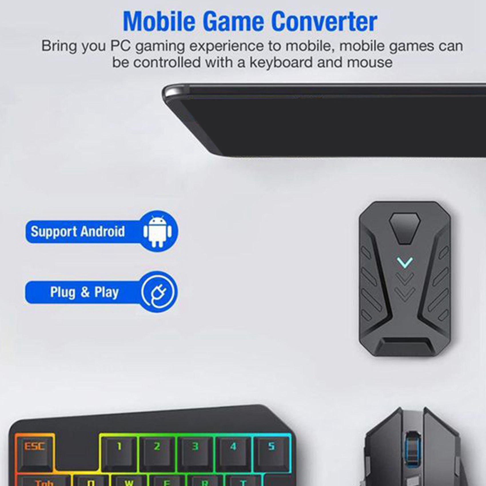 -A94Z Portable Mobile Gaming K - Gaming Keyboard And Mouse Converter For Mobile บทวิจารณ์และราคา