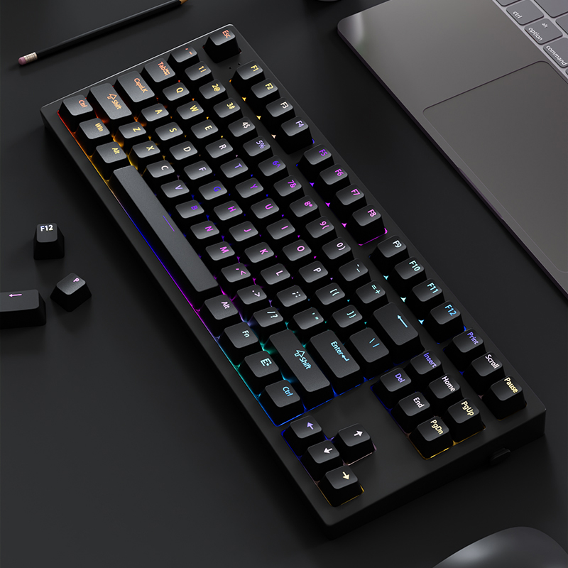 130+ Keys Black Custom Double  - Keyboard Gaming Black บทวิจารณ์และราคา