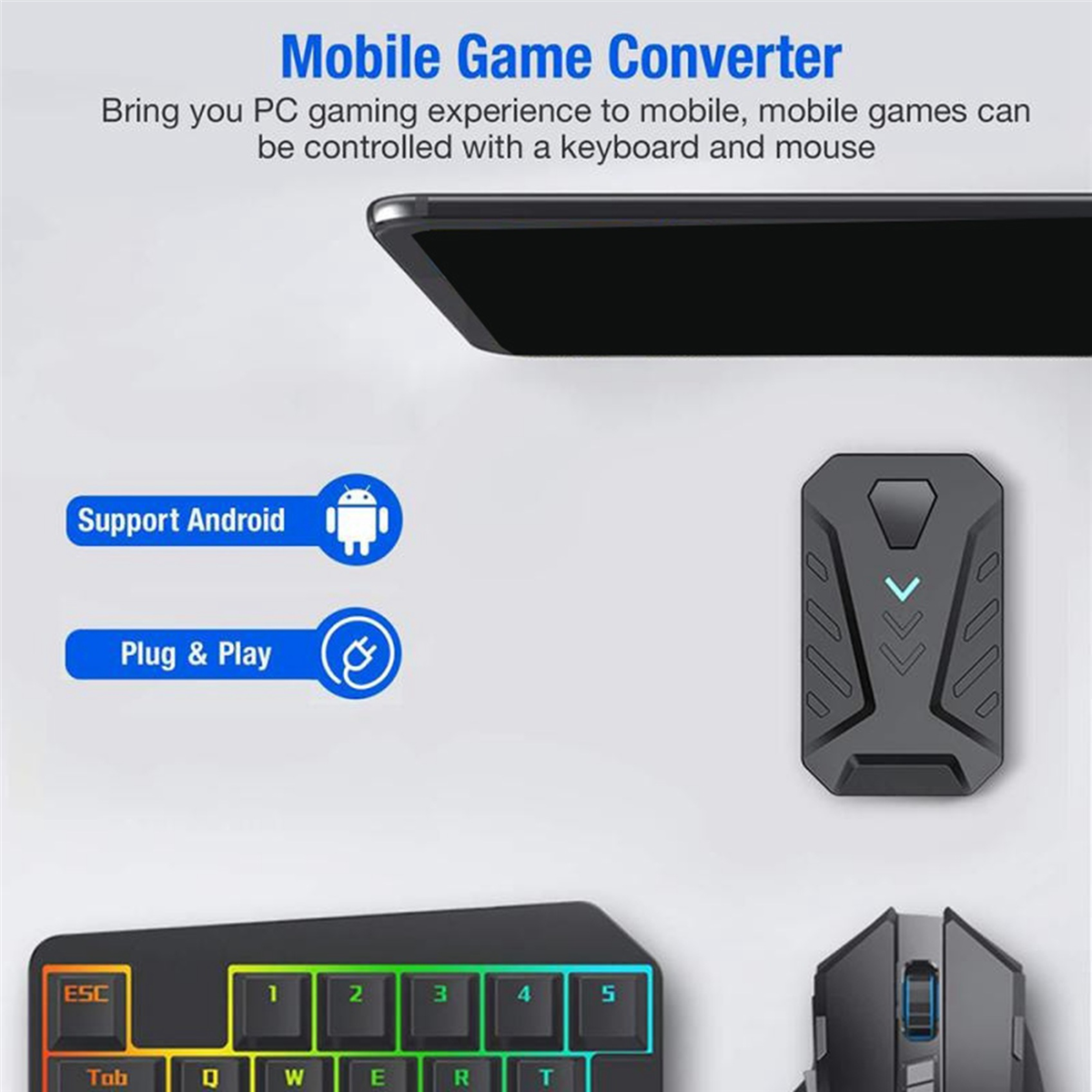 A57G-Keyboard and Mouse Conver - Gaming Keyboard And Mouse Converter For Mobile บทวิจารณ์และราคา