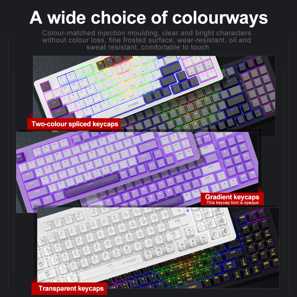 E-YOOSO Z94 USB Mechanical Gam - Gaming Keyboard Blue Switches บทวิจารณ์และราคา